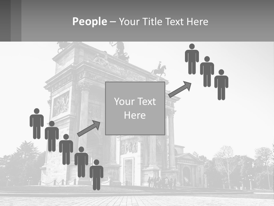 A Black And White Photo Of A Monument PowerPoint Template