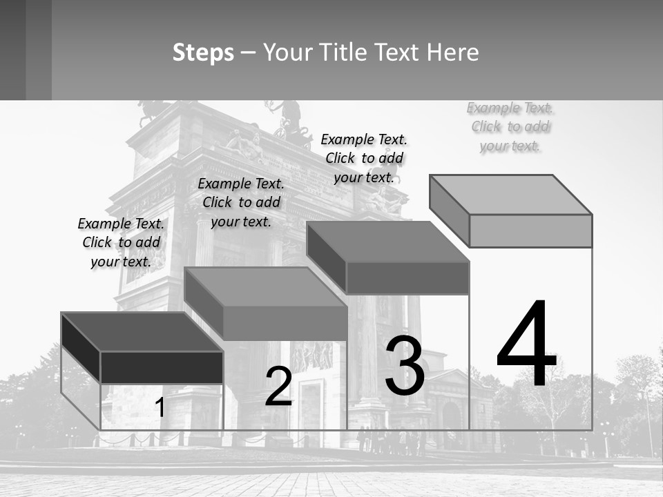 A Black And White Photo Of A Monument PowerPoint Template