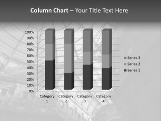 A Large Glass Dome In A Building PowerPoint Template