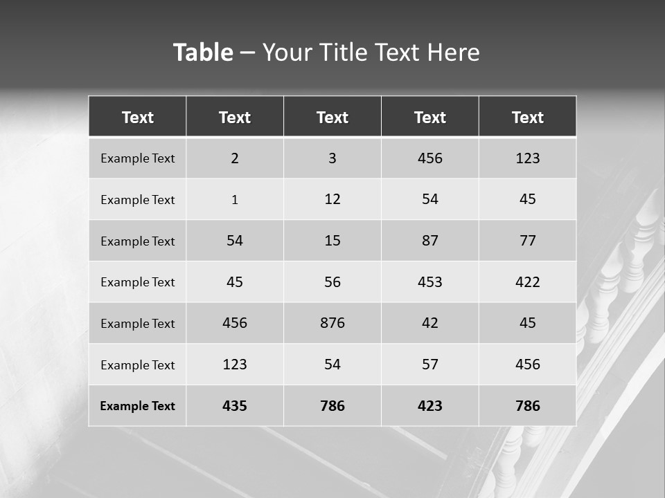 A Woman Walking Down A Flight Of Stairs PowerPoint Template