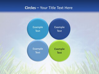 A Blue Sky And Green Grass Powerpoint Template PowerPoint Template