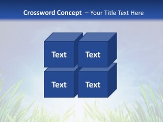 A Blue Sky And Green Grass Powerpoint Template PowerPoint Template