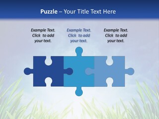 A Blue Sky And Green Grass Powerpoint Template PowerPoint Template