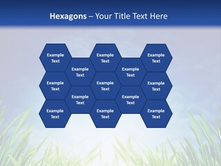A Blue Sky And Green Grass Powerpoint Template PowerPoint Template