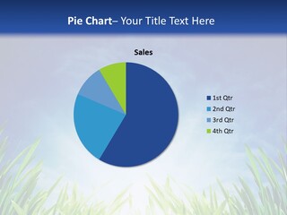 A Blue Sky And Green Grass Powerpoint Template PowerPoint Template