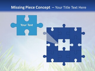 A Blue Sky And Green Grass Powerpoint Template PowerPoint Template