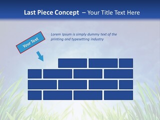 A Blue Sky And Green Grass Powerpoint Template PowerPoint Template