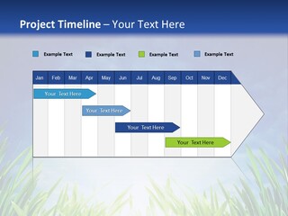 A Blue Sky And Green Grass Powerpoint Template PowerPoint Template