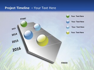 A Blue Sky And Green Grass Powerpoint Template PowerPoint Template
