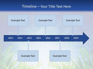 A Blue Sky And Green Grass Powerpoint Template PowerPoint Template