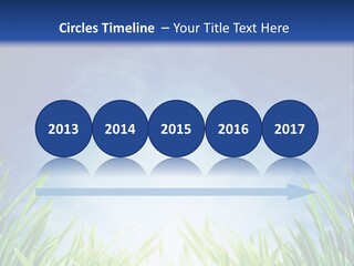 A Blue Sky And Green Grass Powerpoint Template PowerPoint Template