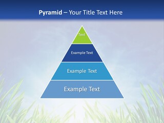 A Blue Sky And Green Grass Powerpoint Template PowerPoint Template
