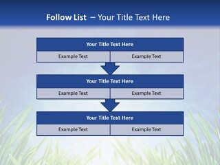A Blue Sky And Green Grass Powerpoint Template PowerPoint Template