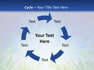 A Blue Sky And Green Grass Powerpoint Template PowerPoint Template