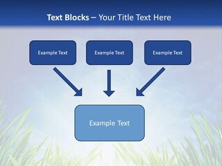 A Blue Sky And Green Grass Powerpoint Template PowerPoint Template