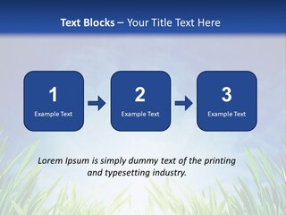A Blue Sky And Green Grass Powerpoint Template PowerPoint Template