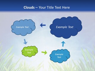 A Blue Sky And Green Grass Powerpoint Template PowerPoint Template
