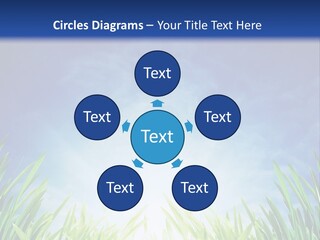 A Blue Sky And Green Grass Powerpoint Template PowerPoint Template
