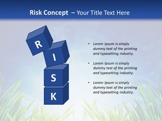 A Blue Sky And Green Grass Powerpoint Template PowerPoint Template