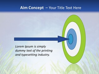A Blue Sky And Green Grass Powerpoint Template PowerPoint Template