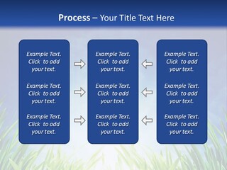 A Blue Sky And Green Grass Powerpoint Template PowerPoint Template