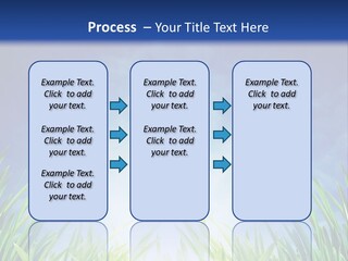 A Blue Sky And Green Grass Powerpoint Template PowerPoint Template
