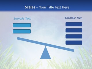 A Blue Sky And Green Grass Powerpoint Template PowerPoint Template