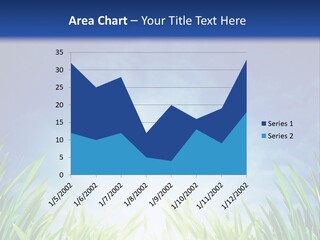 A Blue Sky And Green Grass Powerpoint Template PowerPoint Template