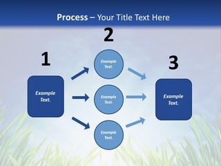A Blue Sky And Green Grass Powerpoint Template PowerPoint Template