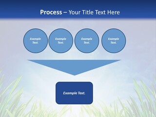 A Blue Sky And Green Grass Powerpoint Template PowerPoint Template