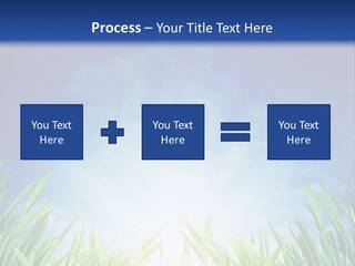 A Blue Sky And Green Grass Powerpoint Template PowerPoint Template