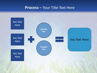 A Blue Sky And Green Grass Powerpoint Template PowerPoint Template