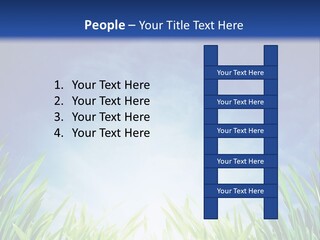 A Blue Sky And Green Grass Powerpoint Template PowerPoint Template