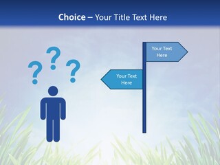 A Blue Sky And Green Grass Powerpoint Template PowerPoint Template
