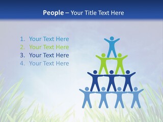 A Blue Sky And Green Grass Powerpoint Template PowerPoint Template