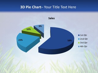 A Blue Sky And Green Grass Powerpoint Template PowerPoint Template