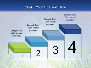 A Blue Sky And Green Grass Powerpoint Template PowerPoint Template