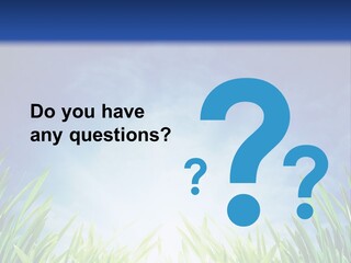 A Blue Sky And Green Grass Powerpoint Template PowerPoint Template