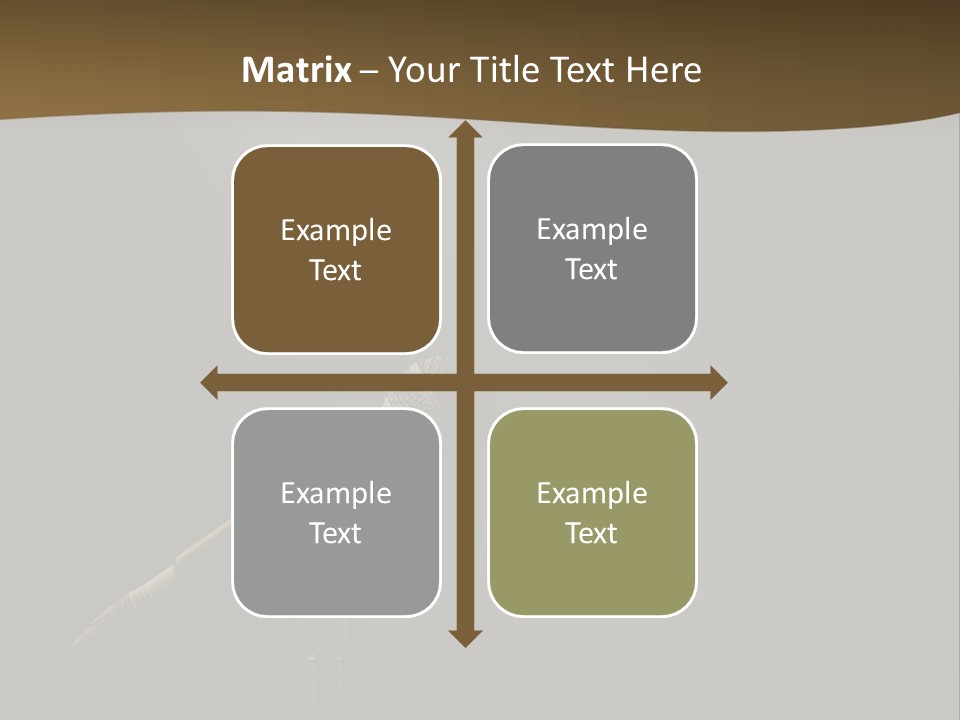 A Microphone On A Stage With A Spotlight On It PowerPoint Template