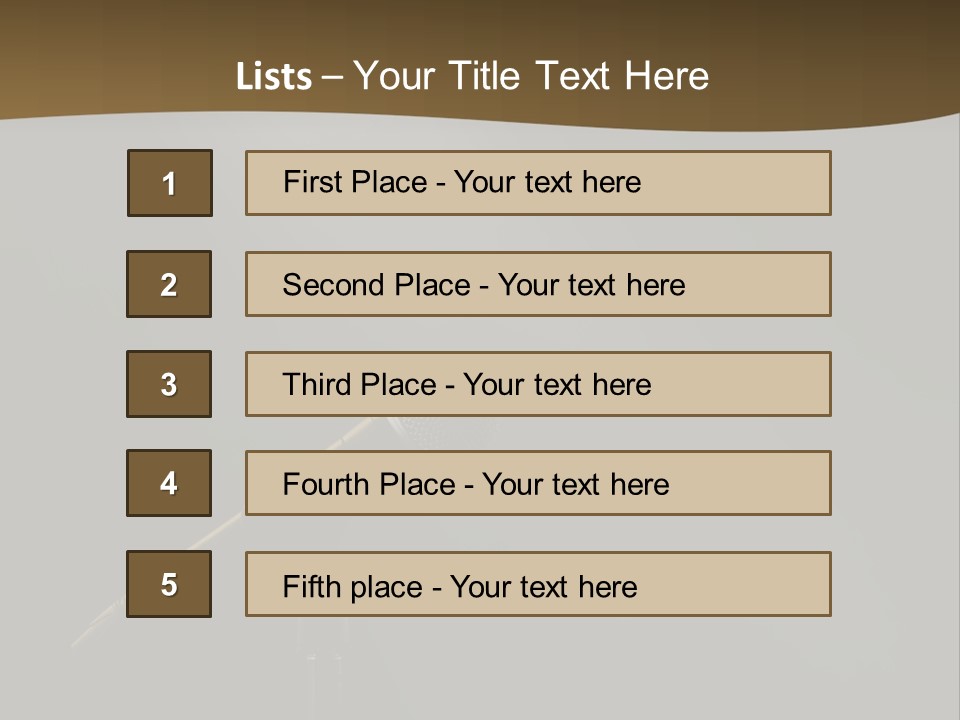 A Microphone On A Stage With A Spotlight On It PowerPoint Template
