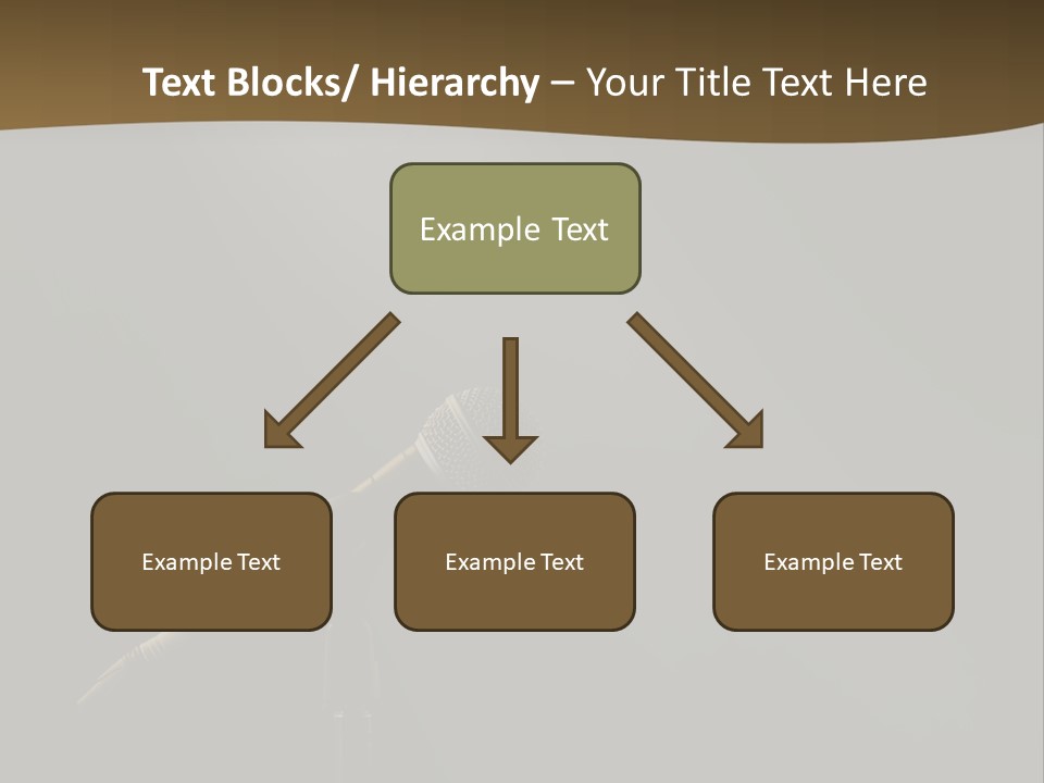 A Microphone On A Stage With A Spotlight On It PowerPoint Template