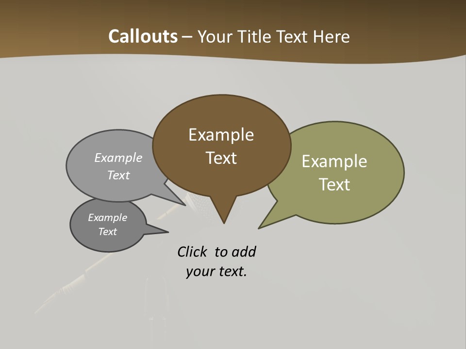 A Microphone On A Stage With A Spotlight On It PowerPoint Template
