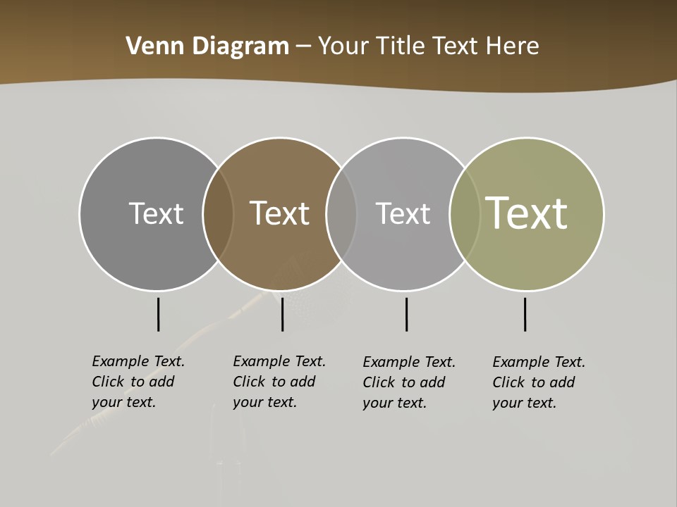 A Microphone On A Stage With A Spotlight On It PowerPoint Template