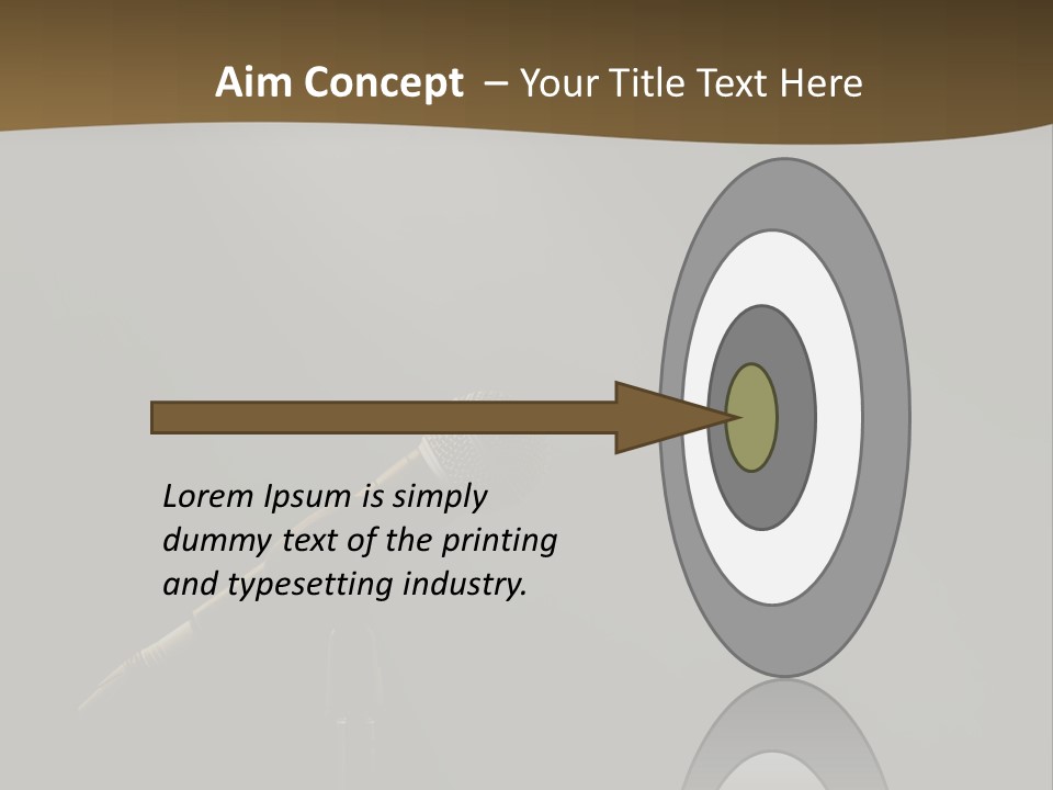 A Microphone On A Stage With A Spotlight On It PowerPoint Template