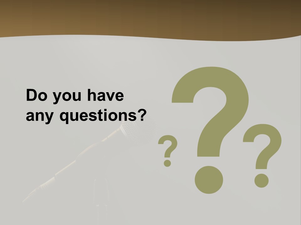 A Microphone On A Stage With A Spotlight On It PowerPoint Template