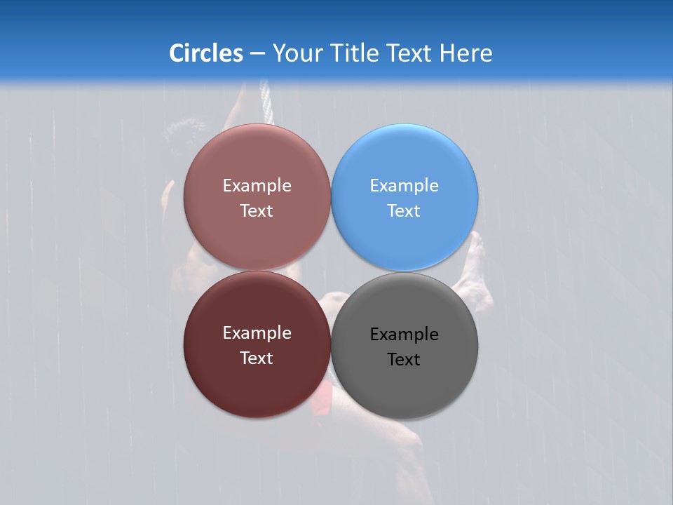 A Man Hanging From A Rope On A Building PowerPoint Template