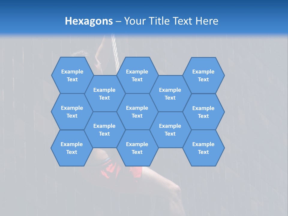 A Man Hanging From A Rope On A Building PowerPoint Template