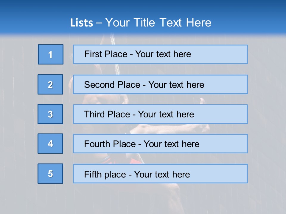 A Man Hanging From A Rope On A Building PowerPoint Template
