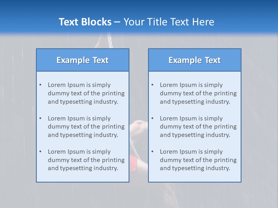 A Man Hanging From A Rope On A Building PowerPoint Template