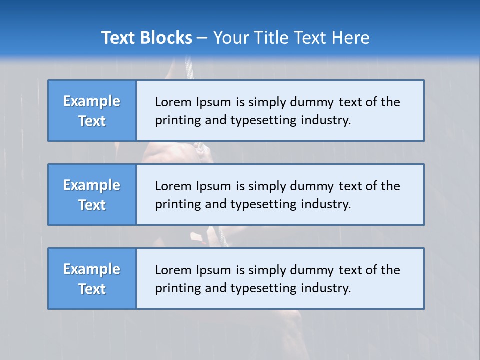 A Man Hanging From A Rope On A Building PowerPoint Template